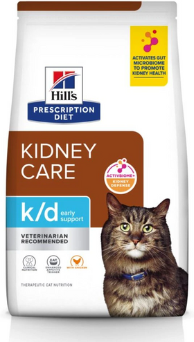 Hill's Prescription Diet k/d Early Support Kidney Care Chicken Flavor Dry Cat Food (4 lb)