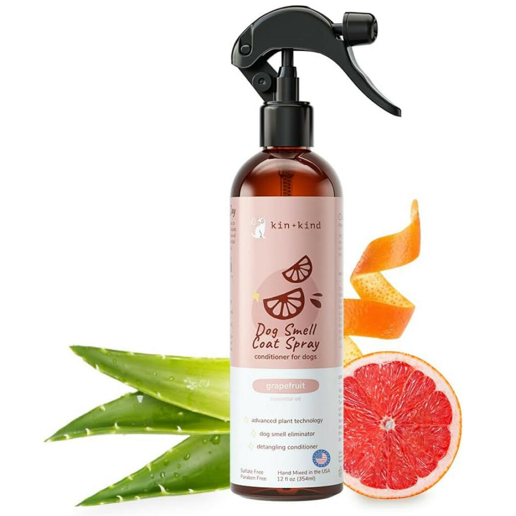 kin + kind Deodorizing Grapefruit Coat Spray for Dog Smells