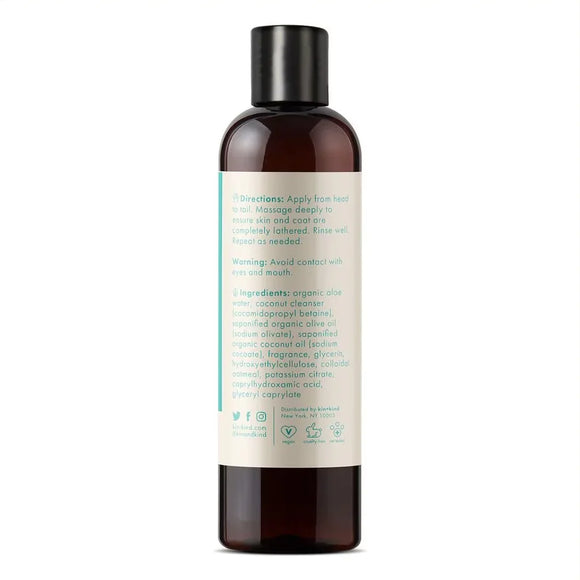kin+kind Organics Jasmine & Lily Oatmeal Shampoo for Dogs (12 oz)