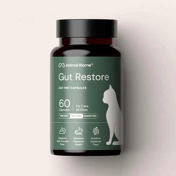 Kitty Biome Gut Restore Supplement FMT Capsules for Cats - Cat Digestive & Probiotics Supplements 1