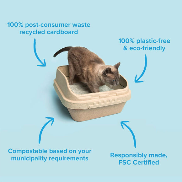 Kitty Sift Disposable Sifting Litter Box, Large