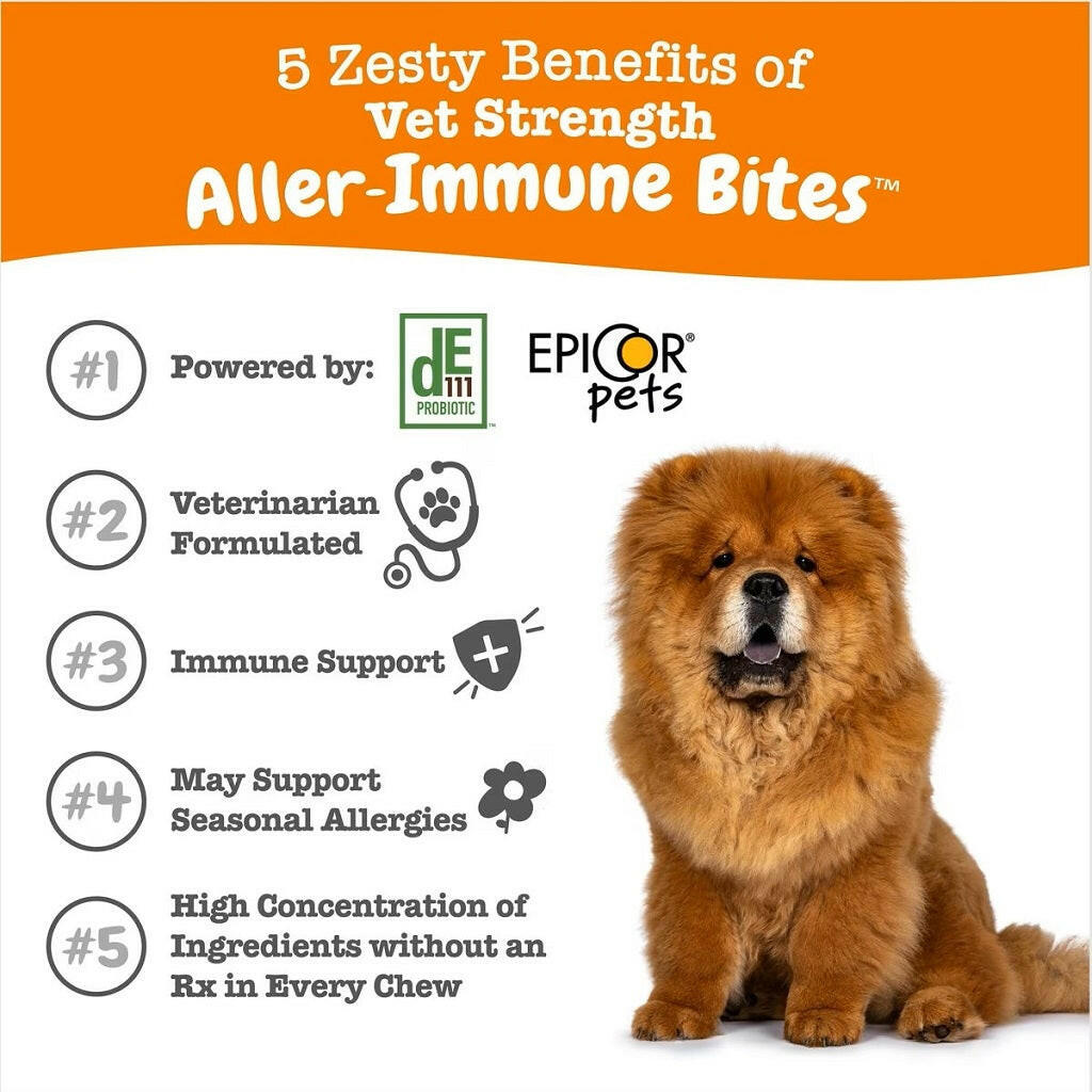 Zesty Paws Vet Allergy Immune Soft Chews Supplement For Dogs (90 ct)