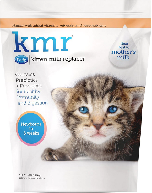kmr kitten powder in a 5 lb bag