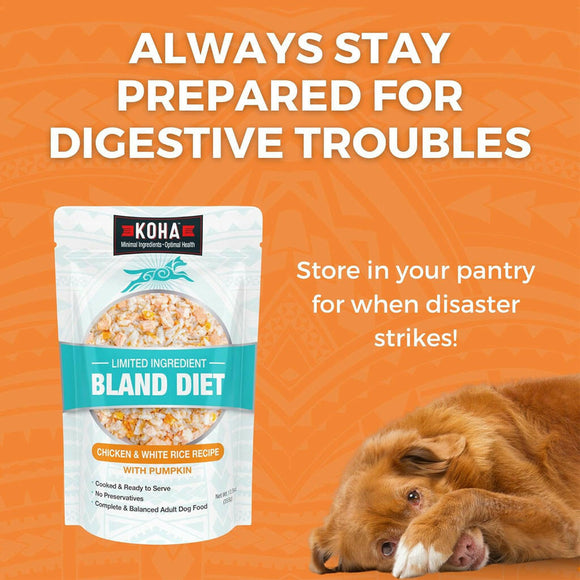 Koha Limited Ingredient Bland Diet Chicken & White Rice Recipe features
