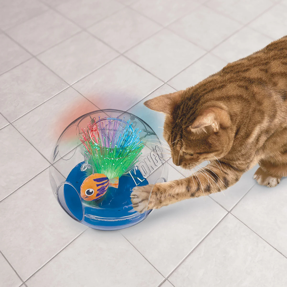 KONG Bat-A-Bout Glow Aquarium Cat Toy - Cat Toys 4