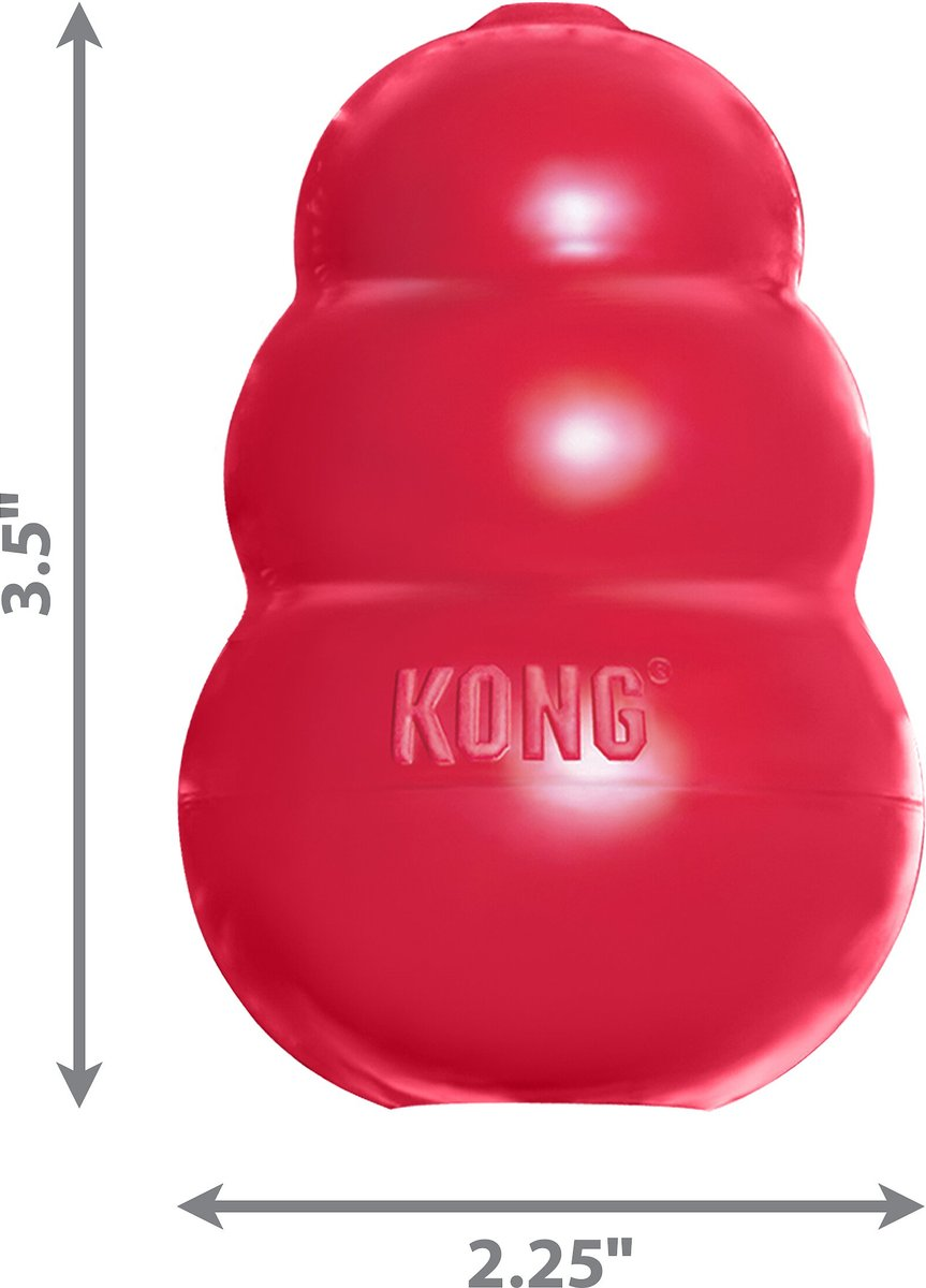 KONG Classic Dog Toy, Medium, Red