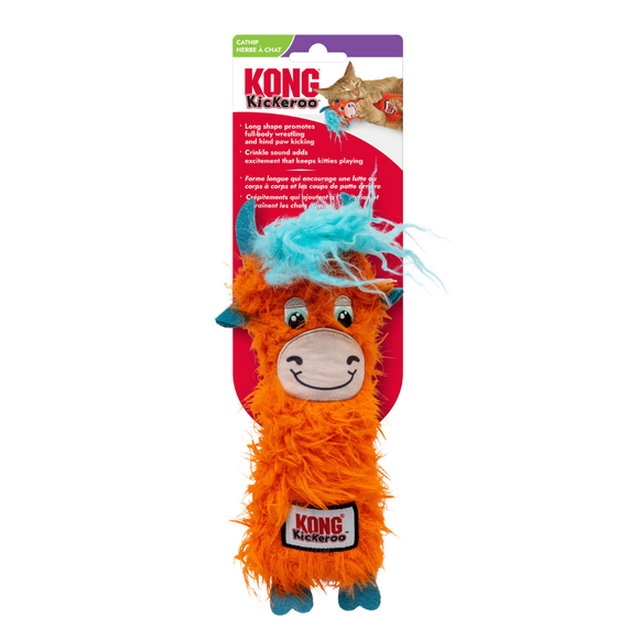 KONG Kickeroo Highland Cow Cat Toy Assorted Colors - Dog Toy 3
