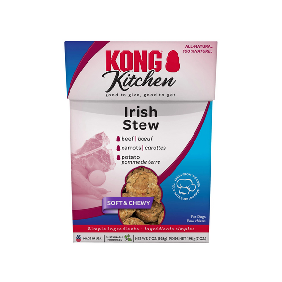 Kong Kitchen Irish Stew Beef Carrot & Potato Soft & Chewy Treats for Dogs (7 oz) - Dog Treats 1