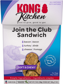 Kong Kitchen Join the Club Sandwich Bacon Turkey & Cheese Soft & Chewy Treats for Dogs (7 oz) - Dog Treats 1
