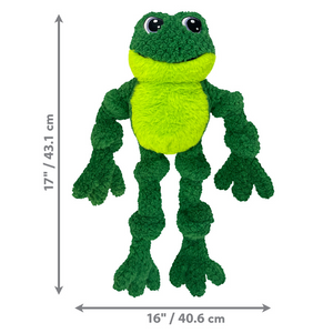 Kong Knots Frog Squeaky Plush Toy For Dogs (Large/X-Large) - Plush Dog Toys 1