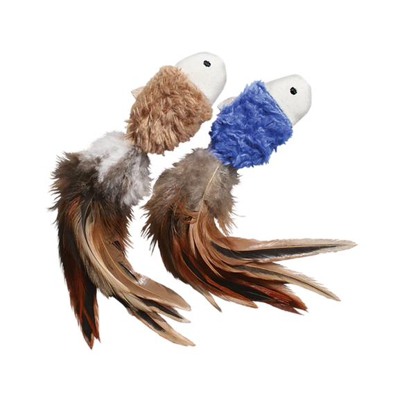 KONG Naturals Crinkle Fish Catnip Cat Toy 2 pack - Dog Toy 2