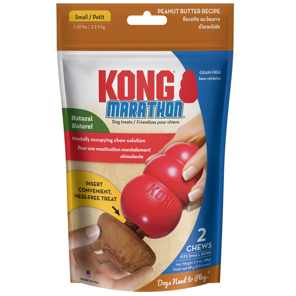 Kong Peanut Butter Marathon Treats For Dogs - 2 small chews - Dog Treats 11