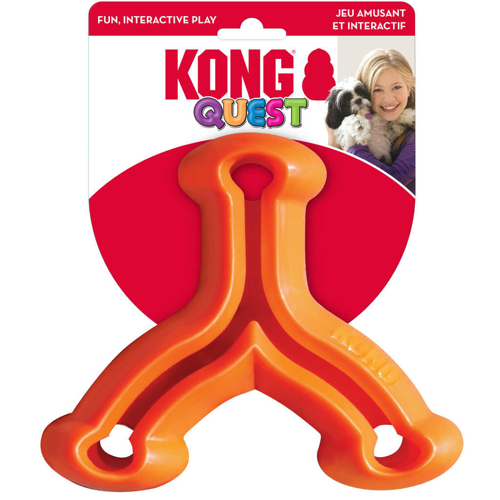 Shop KONG Quest Wishbone Treat Dispensing Dog Toy (Large)