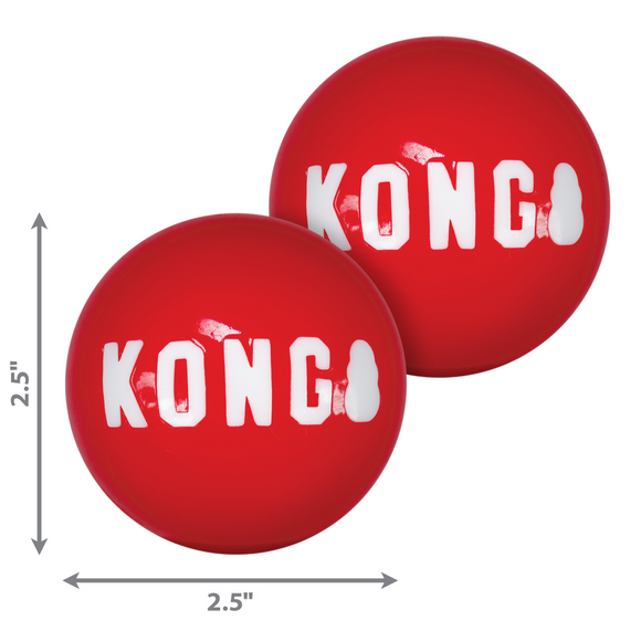 Kong Signature Red Ball Toy For Dogs - Medium (2 pack) - Dog Toys 6