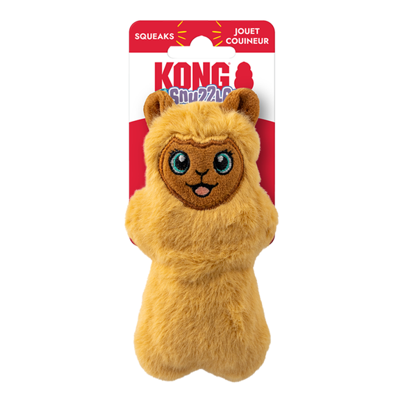 KONG Snuzzles Squeaker Toy For Dogs - Llama (X-Small) - Plush Dog Toys 8