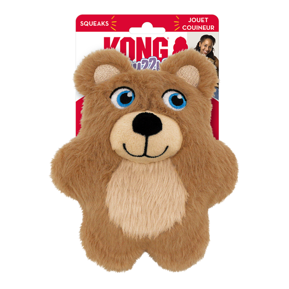 KONG Snuzzles Squeaker Toy For Dogs - Teddy Bear (Small) - Plush Dog Toys 13