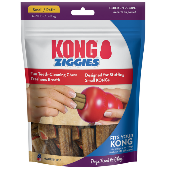 Kong Stuff’N Ziggies Chicken Flavor Treats For Dogs Small 7-oz - Dog Treats 8
