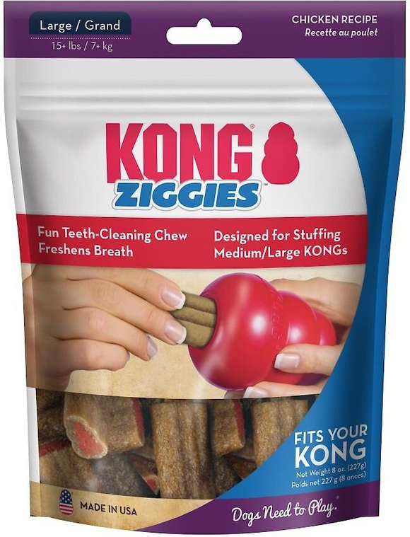 Kong Stuff’N Ziggies Chicken Flavor Treats For Dogs Small 7-oz - Dog Treats 9