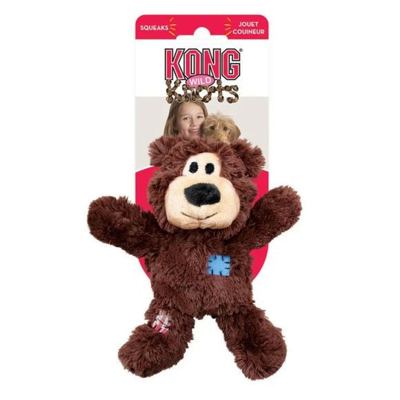 Kong Wild Knots Bear Toys For Dogs -Small/Medium (assorted colors)