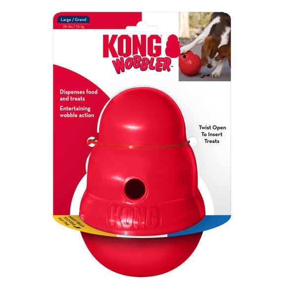 Kong Wobbler Food and Treat Dispenser Toy For Dogs - Treat Dispensers Chew Toys 6