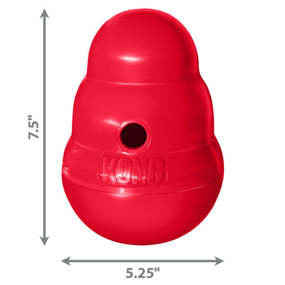 Kong Wobbler Food and Treat Dispenser Toy For Dogs - Large (25+ lbs) - Treat Dispensers Chew Toys 10