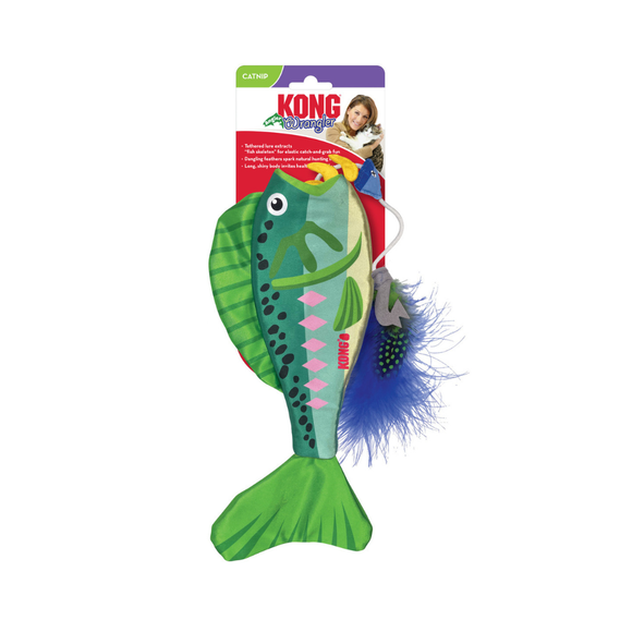 KONG Wrangler Angler Fish Cat Toy Assorted Colors - Dog Toy 7