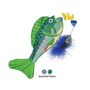 KONG Wrangler Angler Fish Cat Toy Assorted Colors - Dog Toy 2