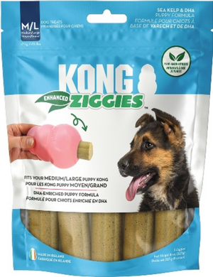 KONG Ziggies Enhanced Plant-Based Treats For Puppies - Medium/Large (8 oz) - Puppy Treats 2