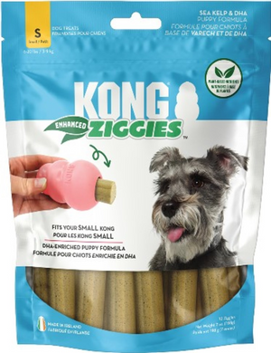 KONG Ziggies Enhanced Plant-Based Treats For Puppies - Small (7 oz) - Puppy Treats 1