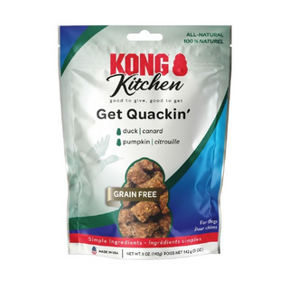 Kong Kitchen Get Quakin Grain-Free Duck & Pumpkin Treats For Dogs  (5 oz)