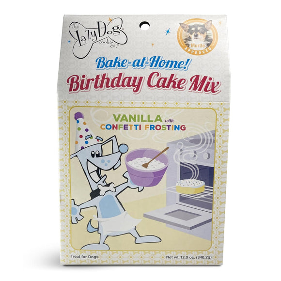 Lazy Dog Cookie Birthday Yellow Cake Mix Treats For Dog (12 oz)