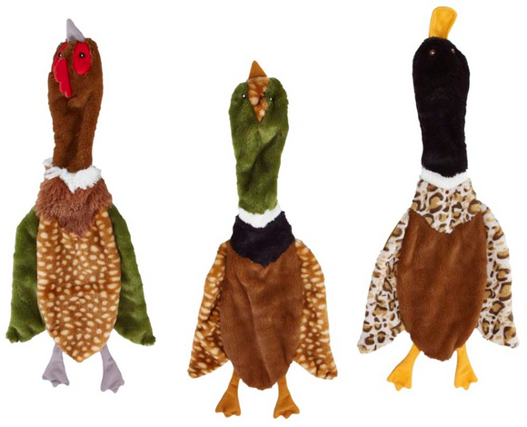 Ethical Pet Skinneeez Crinkler Bird Stuffing-Free Toy for Dogs, assorted colors