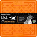 LickiMat Classic Buddy Lick Mat for Dogs - Orange - Dog Lick & Snuffle Mats 1