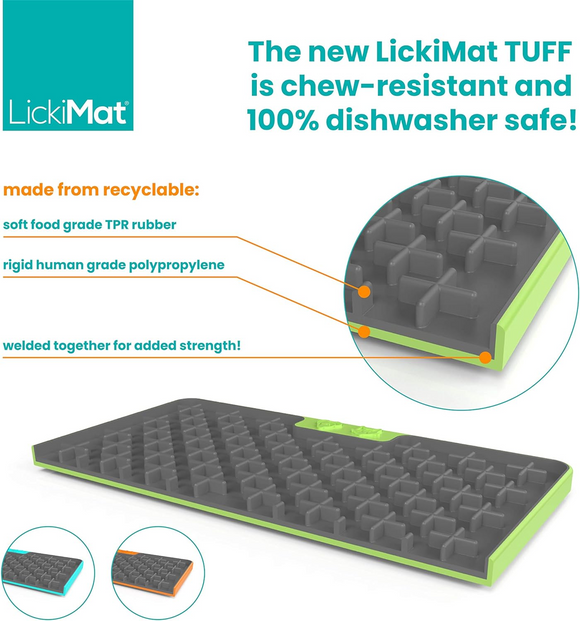 LickiMat TUFF Buddy Lick Mat for Dogs - Dog Lick & Snuffle Mats 8