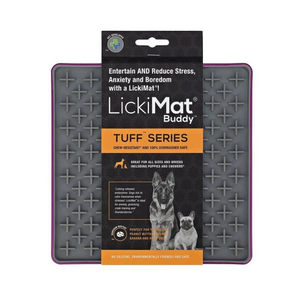LickiMat TUFF Buddy Lick Mat for Dogs - Purple - Dog Lick & Snuffle Mats 1