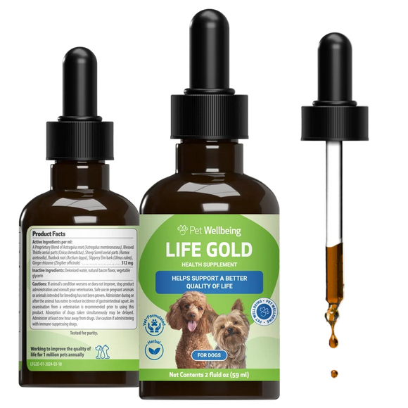 Life Gold - Trusted Care for Dog Cancer - 2-oz - Dog Vitamins & Supplements 1