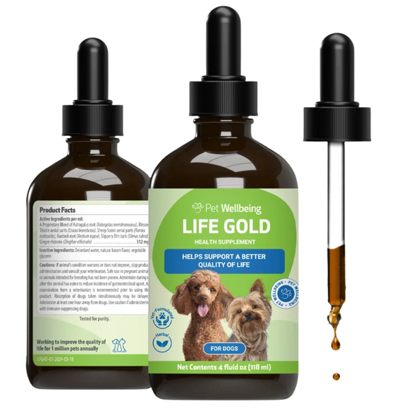 Life Gold - Trusted Care for Dog Cancer - 4-oz - Dog Vitamins & Supplements 3
