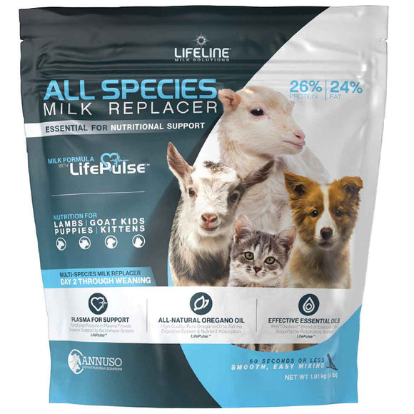 Lifeline All Species Milk Replacer - 4-lb - Farm Animal Health Care & Wellness 1