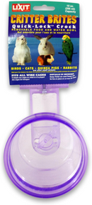 Lixit Quick Lock Critter Brite Crock for Small Animals -Assorted Colors - Small Animal Supplies 1