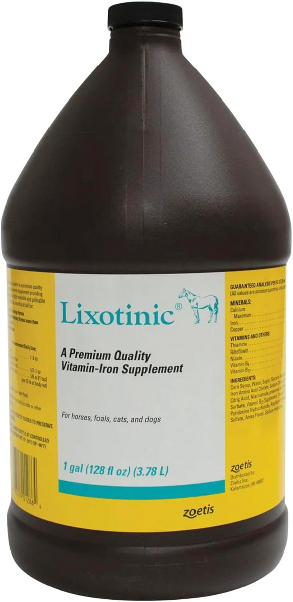Lixotinic Vitamin-Iron Supplement for Horses Cats and Dogs (Gallon) - Pet Vitamins & Supplements 1