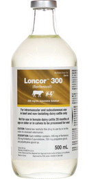 Loncor 300 (Florfenicol) Injectable Solution for Cattle - 500ml vial - 2