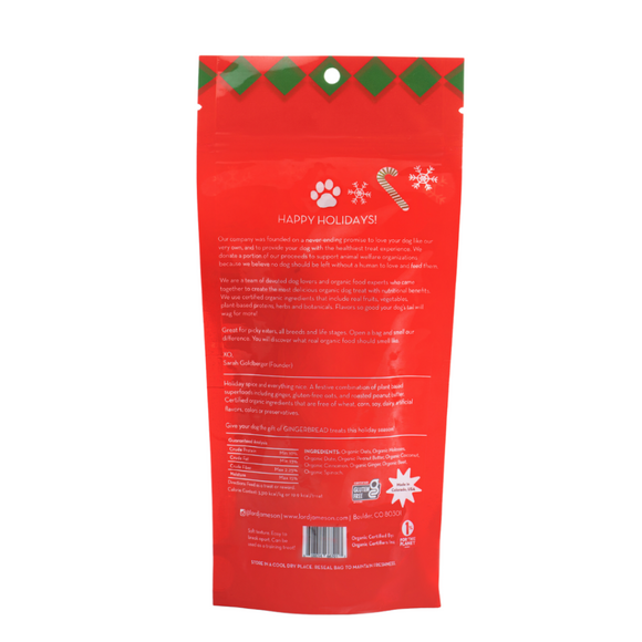 Lord Jameson Gingerbread Organic Soft & Chewy Dog Treats (6 Oz) - Dog Treats 3