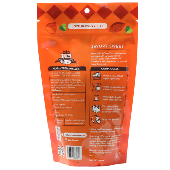 Lord Jameson Savory Sweet Organic Sweet Potato Soft & Chewy Treats For Dog (6 oz)