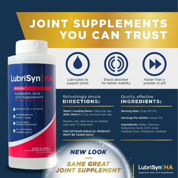 LubriSyn HA Human Joint Formula (11.5 oz) - Dog Supplements & Vitamins 3