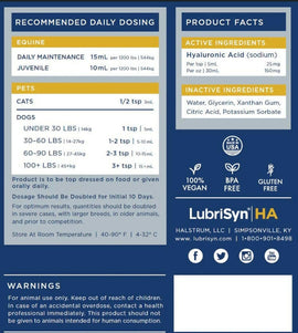 LubriSyn HA Pet & Equine Joint Formula - Dog Supplements & Vitamins 2