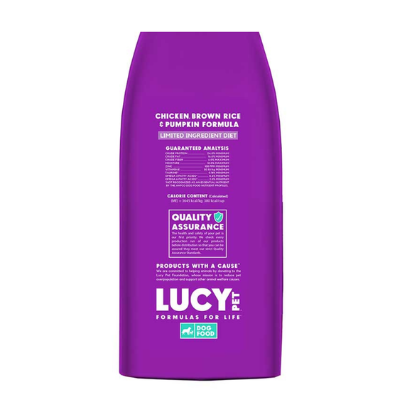 Lucy Pet Formulas For Life Limited Ingredient Chicken Brown Rice & Pumpkin Dry Dog Food - Dog Food 10