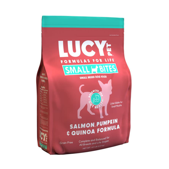 Lucy Pet Formulas For Life Salmon Pumpkin & Quinoa Small Bites Dry Small Breed Dog Food (4.5 lb) - Dog Food 1