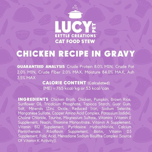 Lucy Pet Kettle Creations Gravy Wet Cat Food (2.75 oz x 12 cans) - Cat Food 13