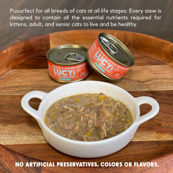 Lucy Pet Kettle Creations Gravy Wet Cat Food (2.75 oz x 12 cans) - Cat Food 16
