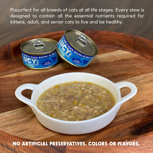 Lucy Pet Kettle Creations Gravy Wet Cat Food (2.75 oz x 12 cans) - Cat Food 22